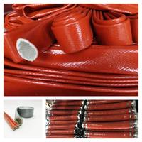 Tuyau flexible en PTFE résistant à la chaleur à haute température en caoutchouc de silicone avec manchon de protection contre le feu de renfort tressé en acier inoxydable