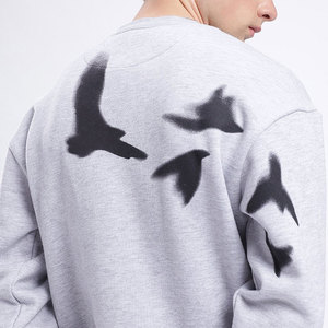 La sudadera ecológica más vendida para hombre, recién llegada, tamaño regular, mezcla de algodón básico, teñido liso para el invierno - Product Image 5