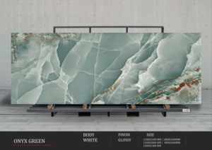 ความหรูหราที่สะท้อนแสงอย่างลงตัว กำหนดโดยดีไซน์แผ่นพอร์ซเลนเคลือบเงาขนาด 1200x2800 มม. - Product Image 3