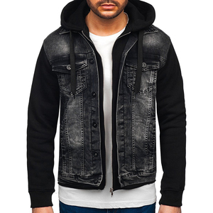 Dernier style à prix réduit Qualité supérieure Coupe parfaite Couleur élégante Professionnel Best-seller Vestes en jean à capuche pour hommes - Product Image 2