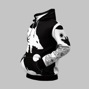 Nouveauté, style tendance, couleur personnalisée, sweat-shirt en molleton de coton uni, lavage à la pierre, hiver - Product Image 1