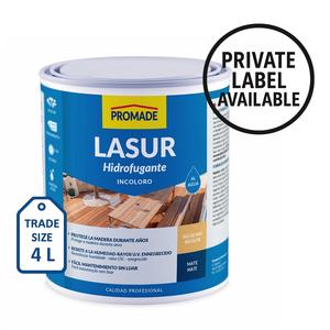 Protecteur de bois d'extérieur personnalisable, laque transparente à base d'eau, sans solvant, finition mate, OEM/Privé, 4 L - Product Image 2