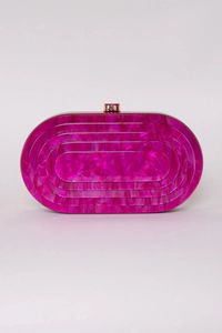 กระเป๋าคลัทช์เรซินแบบสั่งทำเชื่อมโยงอย่างหรูหราออกแบบได้ด้วยการปักและพลอยเทียมสำหรับฤดูร้อนเป็นมิตรกับสิ่งแวดล้อม - Product Image 4