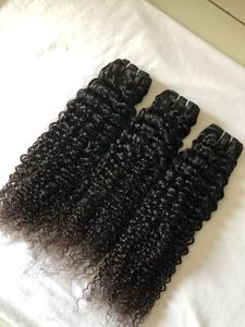 Extensiones de cabello humano virgen indio rizado de 16 \ "de alta calidad, doble trama, máquina de un solo donante, procesado indio - Product Image 6