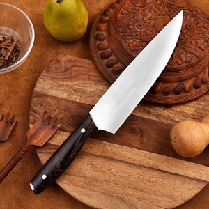 Cuchillo de cocina personalizado hecho a mano, cuchillo de chef de acero inoxidable con mango de madera para cortar carne, la mejor idea de regalo. - Product Image 2