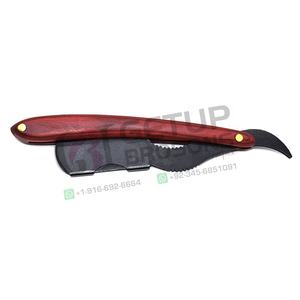 Juego de Navajas de Afeitar para Hombre de Alta Calidad, Mango de Madera, Cuchillas de Acero Inoxidable, Navaja de Afeitar Plegable, Uso Profesional Duradero - Product Image 2