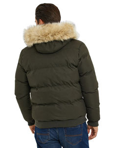 Veste matelassée d'hiver décontractée pour homme, très vendue, légère, respirante, fermeture éclair, capuche, en tissu toile - Product Image 6