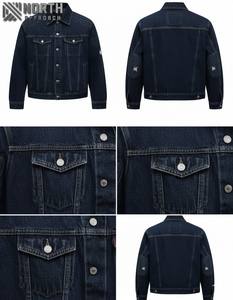 Meilleure édition Vestes en jean pour hommes Logo avant d'hiver respirant de haute qualité disponible à un prix raisonnable Client le plus demandé - Product Image 1