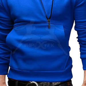 เสื้อฮู้ดมีซิปครึ่งตัวสำหรับผู้ชายเสื้อผ้าฟิตเนสไซส์ XS ดีไซน์ล่าสุดสำหรับฤดูหนาว - Product Image 4