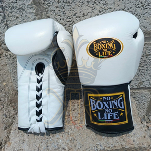 Guantes de boxeo profesionales Hombres Entrenamiento Guantes DE LUCHA Cuero original Transpirable - Product Image 3