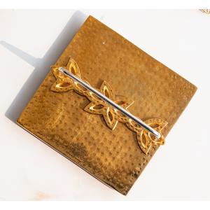 IndianArtVilla Servilletero martillado Acabado de latón con diseño floral-7,4 pulgadas, vajilla para decoración del hogar, regalos y hotel - Product Image 3