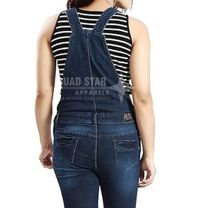 Lightweight Breathable Casual Fitness <b>Women</b> <b>Dungaree</b> Suits 100% Cotton Adjustable Top Selling Latest Design - Product Image 6