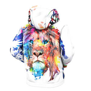 เสื้อฮู้ดพิมพ์ลายสำหรับผู้ชายเสื้อสวมหัวมีซิปแบบลำลอง - Product Image 2
