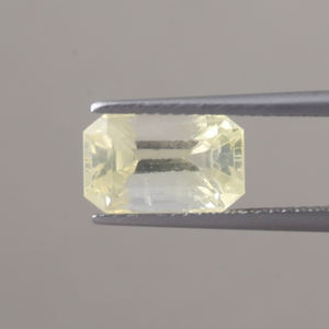 Zafiro Azul Amarillo Natural, Gema Suelta, Certificado IGI, Grado AAA, Corte Esmeralda de 11x7mm, 4.63 Quilates, 6mm, Joyería Fina Ligera - Product Image 1