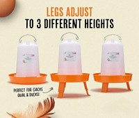 Mangeoire à poussins réglable en hauteur HEYBO, mangeoires et abreuvoirs en plastique pour volailles, mangeoire et abreuvoir automatiques pour poulets