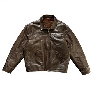 Leather Women <b>Jackets</b> Brown Designer Manufactures Classic Collar <b>Straight</b> Woman Leather <b>Jackets</b> For sale - Product Image 1