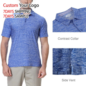 Vêtements de tennis personnalisés brodés avec logo, polo décontracté, simple et de qualité supérieure, tricoté de haute qualité, T-shirt polo de golf pour hommes, coupe sèche - Product Image 3