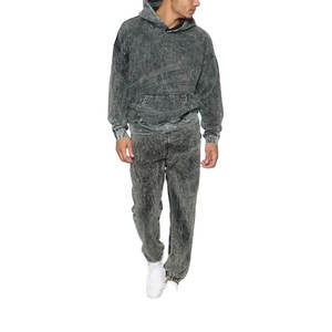 Chándal para Hombre con Diseño Moderno, Lavado Ácido, Secado Rápido, Cómodo, Transpirable, Ligero, 100% Algodón, Tallas Grandes, Ecológico - Product Image 1