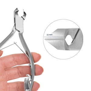 Pinzas para uñas de los pies, corte de 22mm, de media luna cuchillas afiladas, cortador de uñas de doble resorte, cortadora, autoclavable, embalaje ecológico - Product Image 4