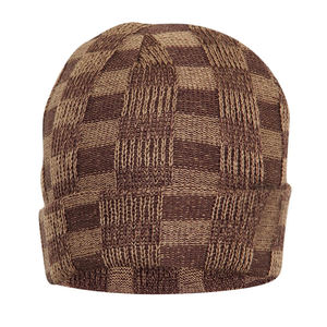 High Quality Unisex Winter Knitted Beanie <b>Caps</b> Customizable Logo Stretch Hat Cartoon Pattern Beanie Knitted jacquard - Product Image 2