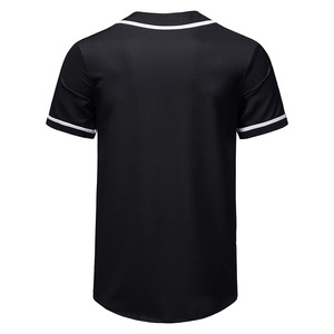 Chemises de baseball en polyester d'été personnalisées pour hommes T-shirts en jersey de baseball universitaire à manches courtes avec logo personnalisé - Product Image 2