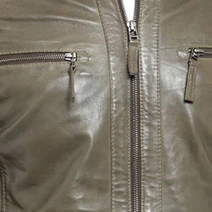 Chaqueta de Cuero Casual para Hombre de Alta Calidad para Invierno, Nueva Llegada, MOQ Bajo, Cierre de Cremallera, Servicio OEM, Resistente al Viento - Product Image 6