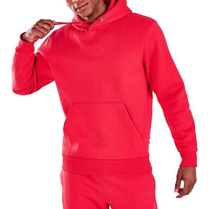 Tenues de survêtement unisexe à logo personnalisé de grande taille à la mode Survêtement à capuche pour hommes Ensemble de deux pièces à motif solide-Personnalisable pour hommes - Product Image 3