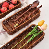 Top choix porte-baguettes Design bleu naturel écologique Vietnam jonc de mer vaisselle étagère de rangement pour cuisine et décoration intérieure