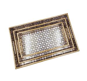 Recién llegado, tableros de MDF de calidad superior, bandeja para servir con impresiones de esmalte, desayuno, té, café, aperitivos y dulces, bandeja para servir - Product Image 3