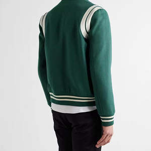 Unisex Varsity Jacket High Street Style <b>Wool</b>/Leather <b>Winter</b> <b>Coat</b> Breathable Eco-Friendly Casual Outerwear Front Logo - Product Image 3