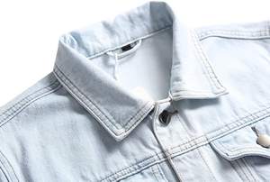 เสื้อแจ็คเก็ตยีนส์ลำลอง ปักโลโก้ตามสั่ง ผู้ผลิต OEM - Product Image 4