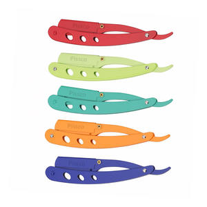 Fabriqué par Pissco Pakistan, outil de barbier pour salon, rasoir droit en acier inoxydable, rasoir pliable en acier inoxydable pour la coupe de cheveux, 1 pièce - Product Image 3