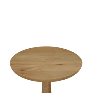 Ensemble de 2 tables d'appoint modernes en bois et marbre, finition naturelle, pour chambre à coucher - Product Image 4