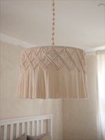 Abat-jour en macramé de Style bohème bohème coton décor à la maison gland frange suspendus lustres de plafond pendentif abat-jour