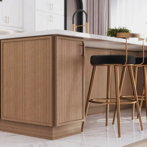 ตู้ห้องครัวสไตล์เชคเกอร์เฟอร์นิเจอร์ไม้เนื้อแข็งดีไซน์ฟรีทันสมัย - Product Image 1