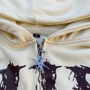 Custom Printed Logo Anti-Wrinkle for Puff Print <b>Hoodie</b> Heavyweight 100% Cotton Full <b>Zip</b>-up Streetwear Embroidered <b>Hoodie</b> - Product Image 4