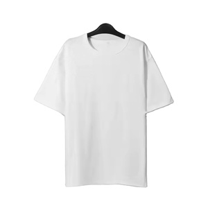 Camisetas de Cuello Redondo de Punto Personalizadas, Impresas en Serigrafía, de Corte Holgado, al por Mayor, MOQ Bajo, Lisas para Diseño de Bordado - Product Image 2