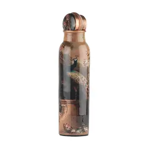 顶级阿育吠陀有益100% 纯铜水瓶，用于装饰饮料，价格优惠