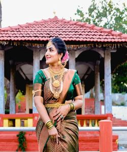 Rich Look Casual Wear Banarasi Saree with Dori Work and Printed Design for Everyday Chic. - Product Image 2