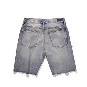 2025 venta al por mayor pantalones cortos de mezclilla rasgados y listos edición verano Pantalones cortos de mezclilla para hombres pantalones vaqueros casuales de moda Pantalones cortos de mezclilla holgados - Product Image 2