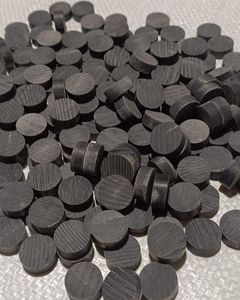 Blancs de boutons en corne de buffle noir brun naturel-Disques prédécoupés pour la fabrication de boutons personnalisés - Product Image 4
