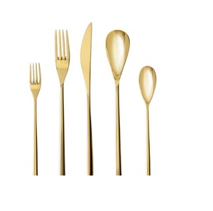 ชุดช้อนส้อมสแตนเลส ดีไซน์ทันสมัย ด้ามจับไม้ไผ่ ชุดช้อนส้อมทำมือ ราคาขายส่ง - Product Image 2