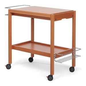 Carrito de Alimentos Foppapedretti NEWTON Walnut, Carrito de Almacenamiento Elegante para Uso en la Cocina, Recién Llegado - Product Image 1