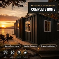 Maison conteneur modulaire pliable de haute technologie pour salle geek et extension de cinéma maison