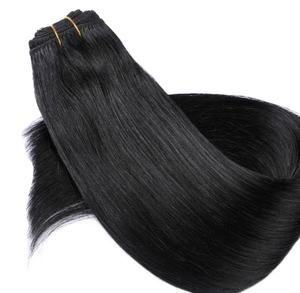 Extensiones de cabello humano virgen del templo del sur de la India Cutículas alineadas Paquetes negros de 12-34 pulgadas de longitud - Product Image 6