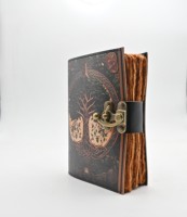 Achetez un journal en cuir fait main, journal imprimé UV, papier à bords festonnés, carnet en cuir, journal intime, carnet de croquis