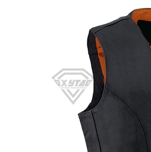 Chaleco de cuero funcional sin mangas para hombre, estilo urbano, equitación occidental, moda y viajes informales - Product Image 6