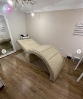 Salon de gros ergonomique confortable visage lit extension de cils chaise siège cils lit pour table de beauté