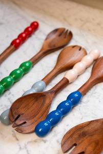 Gobelets et cuillères en résine de bois pour servir la crème glacée lors de fêtes - Product Image 5