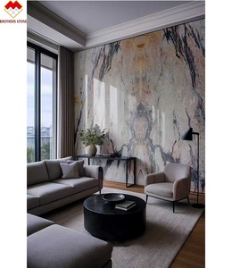 Dalles de marbre Calacatta Rosa pour sols, murs, plans de toilette en quartzite et comptoirs sur mesure, décoration en pierre naturelle rose - Product Image 5